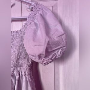 Forever 21 White ruched one piece